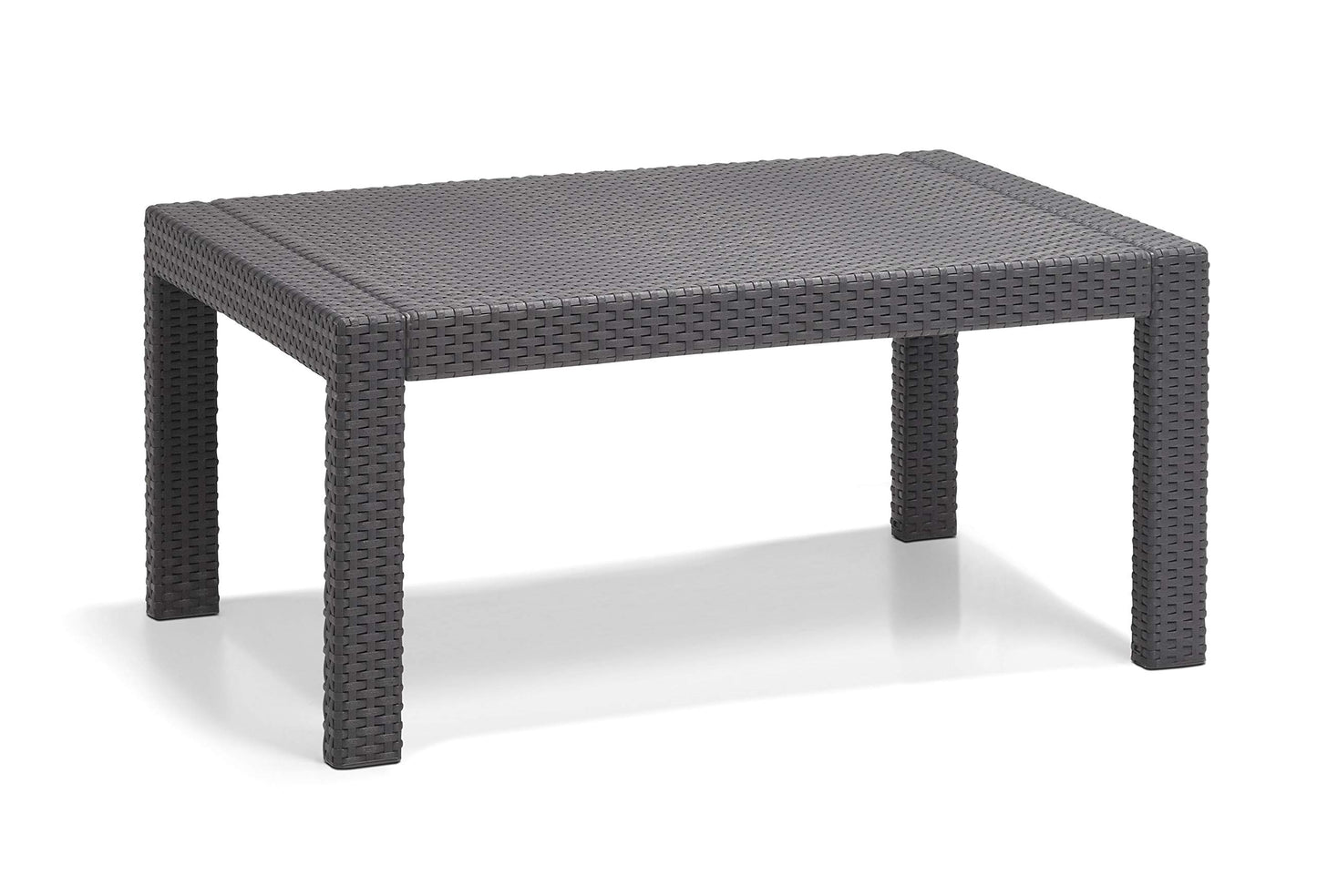 Keter Merano 4-tlg. Gartenmöbel-Set, Kunststoff, Flachrattan, inkl. Kissen