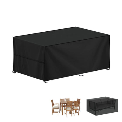 LAMUNI Outdoor Tischabdeckung 160x90x75 cm, wasserfest, winterfest, Oxford