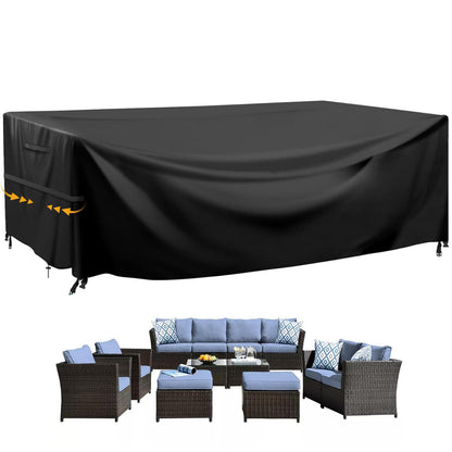 GARPROVM Abdeckplane für Gartenmöbel 242x182x100cm, wasserdicht