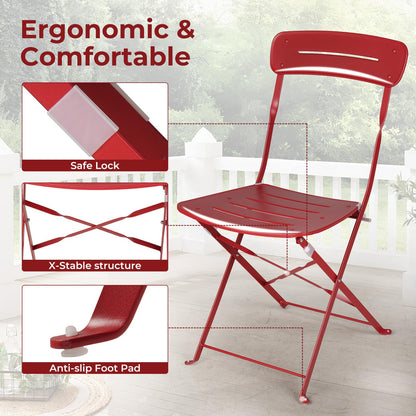 Balkonmöbel Set 3-teilig, Grand Patio Tisch & 2 Stühle Wetterfest Blau