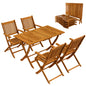 Casaria® 5-teiliges Gartenmöbel Set, Holz Akazie, Klappbar, Terrasse & Balkon