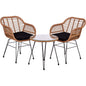STILISTA 3-teiliges Outdoor Bistroset, 2 Lounge Sessel & Beistelltisch