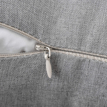 MIULEE 2er Set Dekokissenbezug 60x60 cm, wasserfest, Hellgrau, Modern